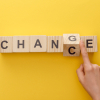 Buchstabenwürfel Change und Chance