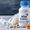 Flasche mit der Aufschrift "Infant Probiotics"