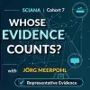 Grafik: Sciana-Netzwerk, Whose Evidence Counts? YouTube Thumbnail des Interviews mit Jörg Meerpohl. Bildrechte: Sciana-Netzwerk