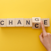 Buchstabenwürfel Change und Chance