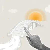 Symboldbild, das einen Weg über eine Brücke hin zu einer aufgehenden Sonne zeigt. Foto: Наталья Косаревич - stock.adobe.com
