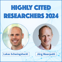 Jörg Meerpohl und Lukas Schwingshackl sind Highly Cited Researchers 2024